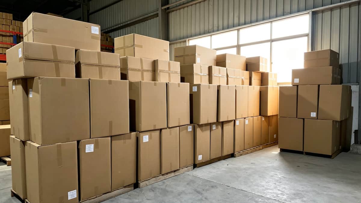 Factory finished goods storage
