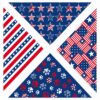 apparel-accessories-1-6 Americana Star Stripe Dog Bandana - Adjustable Festive Scarf