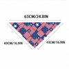 apparel-accessories-1-7 Americana Star Stripe Dog Bandana - Adjustable Festive Scarf
