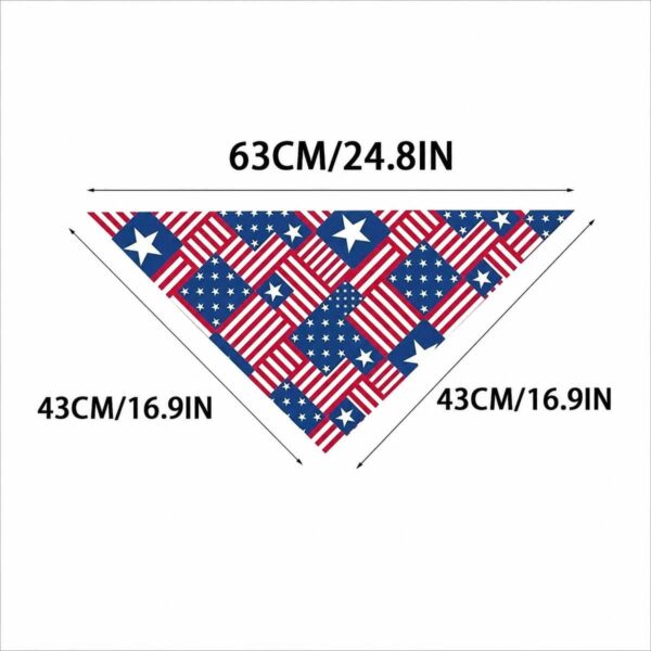 apparel-accessories-1-7 Americana Star Stripe Dog Bandana - Adjustable Festive Scarf
