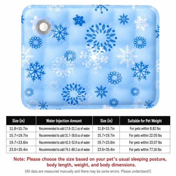 Cooling Pet Mat Gel & Water-Filled for Dogs Cats Summer