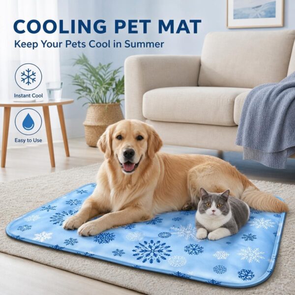 beds-bedding-1-3 Cooling Pet Mat Gel & Water-Filled for Dogs Cats Summer