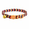Cute Woven Cat Collar with Bell, Adjustable Stylish Neck Accessory for Cats & Kittens
