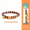 Cute Woven Cat Collar with Bell, Adjustable Stylish Neck Accessory for Cats & Kittens