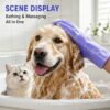 daily-care-cleaning-1-4 Soft Silicone Dog Cat Bath Massage Glove Brush Pet Grooming Cleaning Mitt