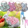 Rabbit Harness and Leash Set, Cute Vest for Small Pets, Adjustable & Escape-Proof