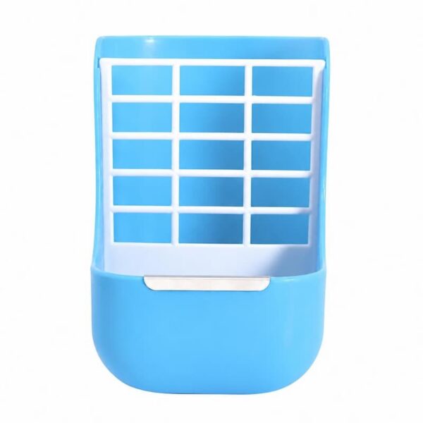 2-in-1 Rabbit Hay Feeder & Food Bowl, Cage Mount No-Mess Feeder for Small Pets
