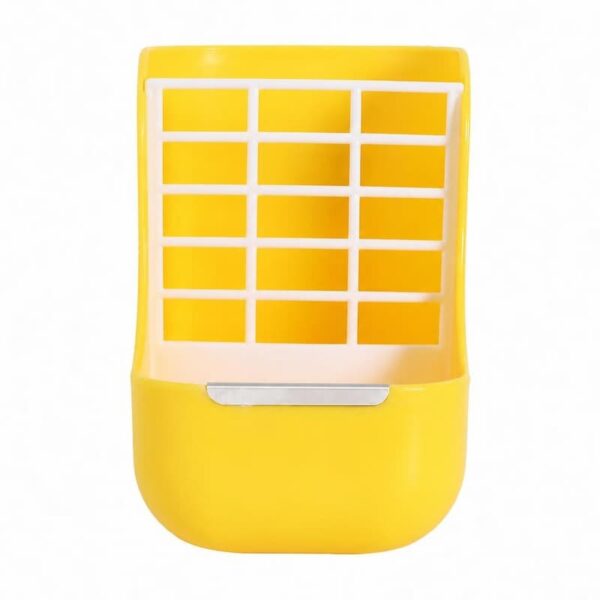 2-in-1 Rabbit Hay Feeder & Food Bowl, Cage Mount No-Mess Feeder for Small Pets