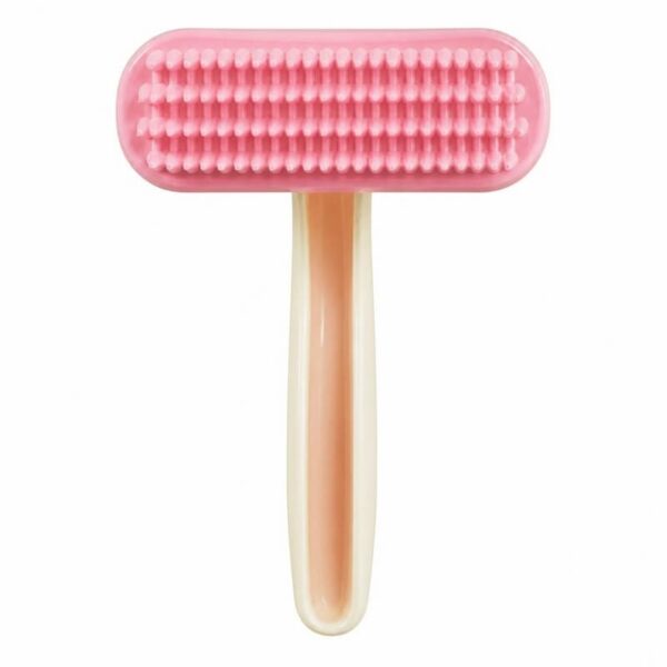 Rabbit Silicone Pet Comb, Soft Bristle Brush for Cat & Loose Hair Removal