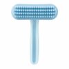 Rabbit Silicone Pet Comb, Soft Bristle Brush for Cat & Loose Hair Removal