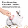 Rabbit Silicone Pet Comb, Soft Bristle Brush for Cat & Loose Hair Removal