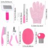 Rabbit Grooming Kit, 8-in-1 Care Set with Nail Clippers, Brushes for All Kinds of Small Pets