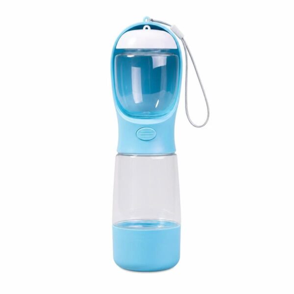 3-in-1 Portable Pet Water & Food Bottle with Poop Bag Dispenser for Dogs and Cats