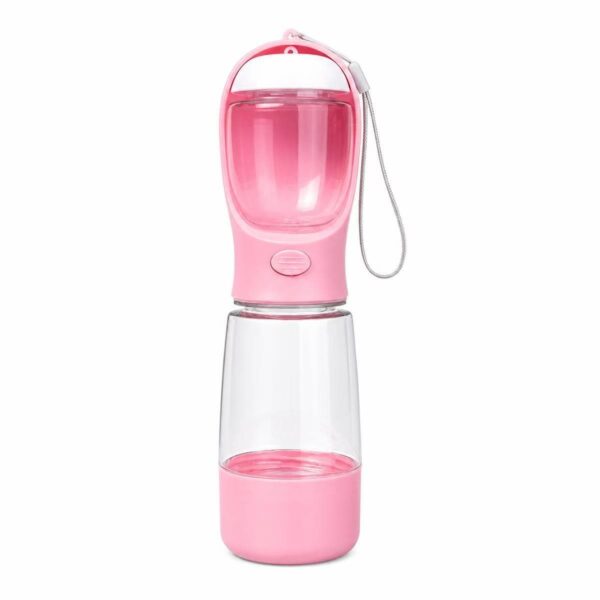 3-in-1 Portable Pet Water & Food Bottle with Poop Bag Dispenser for Dogs and Cats
