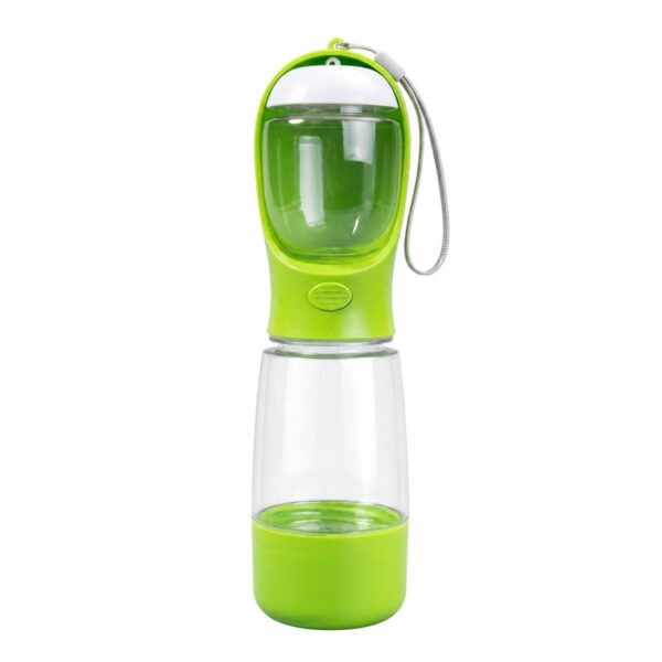 3-in-1 Portable Pet Water & Food Bottle with Poop Bag Dispenser for Dogs and Cats