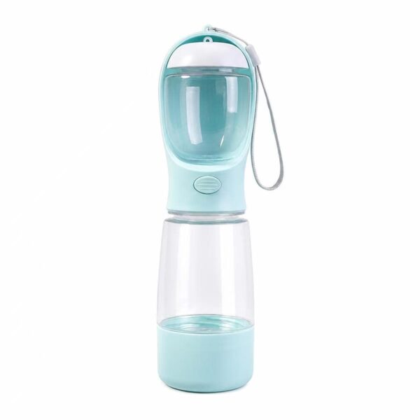 3-in-1 Portable Pet Water & Food Bottle with Poop Bag Dispenser for Dogs and Cats
