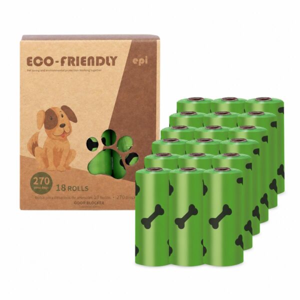 travel-outings-2-2 Leak-Proof Extra Thick Lavender Scented Dog Poop Bag Refill Rolls, Pet Waste Bags for Standard Dispenser-Available in 8, 9, or 18 Rolls