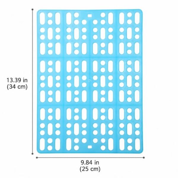 Rabbit Cage Foot Pad, Fixable Plastic Grid Mat That Prevents Pet Pododermatitis & Paw Ulceration