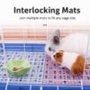 Rabbit Cage Foot Pad, Fixable Plastic Grid Mat That Prevents Pet Pododermatitis & Paw Ulceration