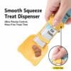 cat-feeding-watering-30-8 Cat Treat Squeeze Spoon, Food-Grade Mess-Free Cat Puree Dispenser with Hanging Storage