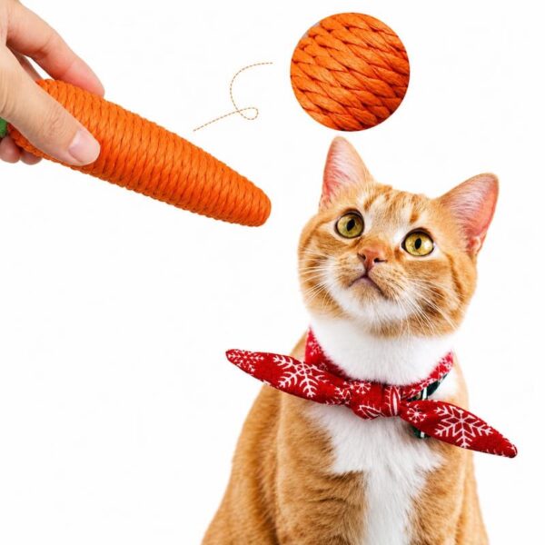 cat-toys-23-3 Cat Toys Carrot Shaped Squeaky Chew Toys Indoor Interactive Molar Fun Toys for Cats