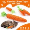 cat-toys-23-5 Cat Toys Carrot Shaped Squeaky Chew Toys Indoor Interactive Molar Fun Toys for Cats