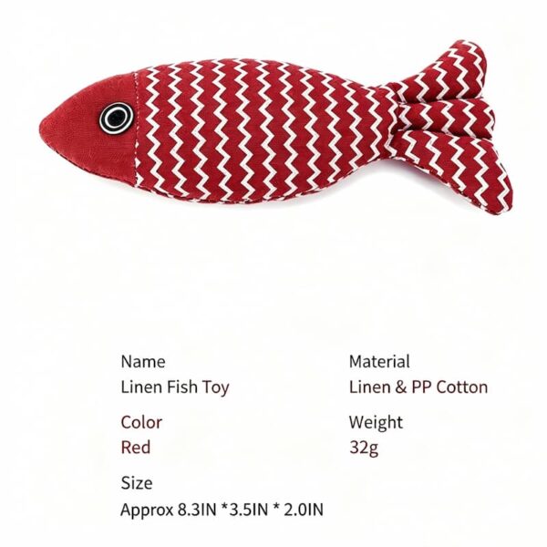 cat-toys-24-2 Cat Toy Linen Fish Shape Interactive Chew Toy with Natural Catnip for Indoor Cats
