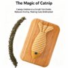 cat-toys-24-6 Cat Toy Linen Fish Shape Interactive Chew Toy with Natural Catnip for Indoor Cats