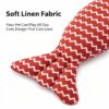 cat-toys-24-7 Cat Toy Linen Fish Shape Interactive Chew Toy with Natural Catnip for Indoor Cats