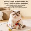 cat-toys-29-4 Cat Tumbler Toy Self-Righting Feather Wobble Toy, Bite Resistant Enrichment Toy for Indoor Cats