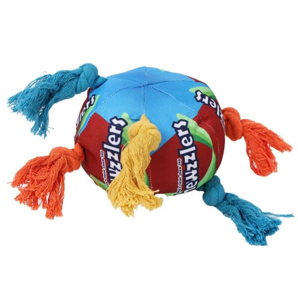 dog-toys-22-8 Dog Toy, Rainbow Candy Shaped Squeaky Rope Toy for Teeth & Interactive Play