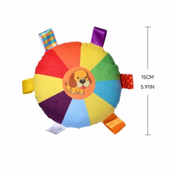 dog-toys-25-2 Dog Flying Disc Toy, Soft Squeaky Interactive Plush Fetch Toy for Small Medium Dogs