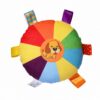 dog-toys-25-5 Dog Flying Disc Toy, Soft Squeaky Interactive Plush Fetch Toy for Small Medium Dogs