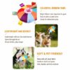 dog-toys-25-6 Dog Flying Disc Toy, Soft Squeaky Interactive Plush Fetch Toy for Small Medium Dogs
