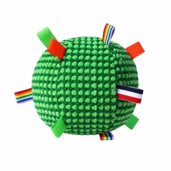 dog-toys-28-4 Dog Interactive Squeaky Ball, Durable Washable Chew Toy for Dog Teeth Cleaning & Boredom Relief