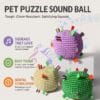 dog-toys-28-6 Dog Interactive Squeaky Ball, Durable Washable Chew Toy for Dog Teeth Cleaning & Boredom Relief