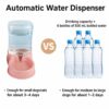 3.5L Auto Pet Feeder & Water Dispenser, Non-Slip ABS Bowl for Dogs, Cats & Pets