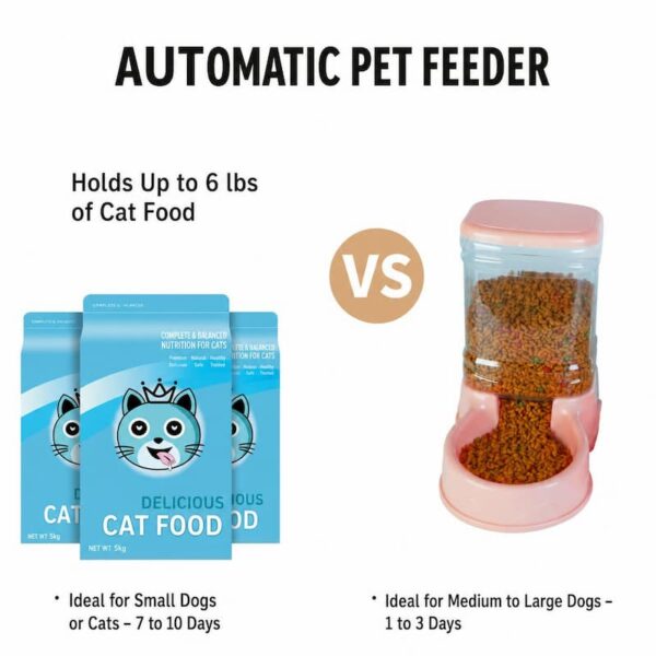 3.5L Auto Pet Feeder & Water Dispenser, Non-Slip ABS Bowl for Dogs, Cats & Pets