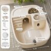 Large Anti-Bite Hamster Cage, 360° View Small Pet Habitat with Full Accessories & Exercise Wheel