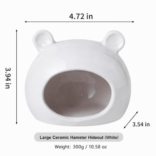 Hamster & Sugar Glider Cartoon Ceramic Cooling Hideout Nest, Summer Chill Ice House for Small Pets