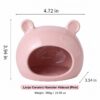 Hamster & Sugar Glider Cartoon Ceramic Cooling Hideout Nest, Summer Chill Ice House for Small Pets