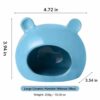 Hamster & Sugar Glider Cartoon Ceramic Cooling Hideout Nest, Summer Chill Ice House for Small Pets