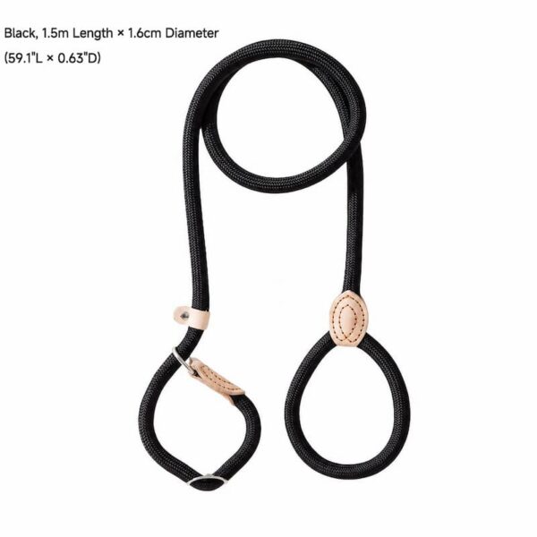 travel-outings-26-10 Dog Leash No Pull P-Leash Slip Lead, Anti-Lunge Adjustable Rope for Small Medium Large Dogs