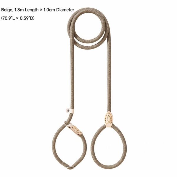 travel-outings-26-12 Dog Leash No Pull P-Leash Slip Lead, Anti-Lunge Adjustable Rope for Small Medium Large Dogs