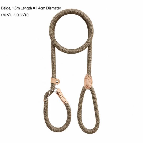 travel-outings-26-13 Dog Leash No Pull P-Leash Slip Lead, Anti-Lunge Adjustable Rope for Small Medium Large Dogs