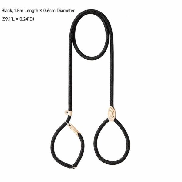 travel-outings-26-8 Dog Leash No Pull P-Leash Slip Lead, Anti-Lunge Adjustable Rope for Small Medium Large Dogs