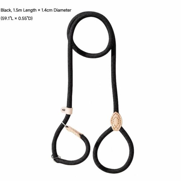 travel-outings-26-9 Dog Leash No Pull P-Leash Slip Lead, Anti-Lunge Adjustable Rope for Small Medium Large Dogs