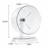 wheels-exercise-21-3 Hamster Exercise Wheel with Stand, Quiet Anti-Pinch Jog Wheel for Syrian & Dwarf Hamsters