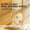 wheels-exercise-21-5 Hamster Exercise Wheel with Stand, Quiet Anti-Pinch Jog Wheel for Syrian & Dwarf Hamsters