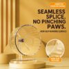 wheels-exercise-21-6 Hamster Exercise Wheel with Stand, Quiet Anti-Pinch Jog Wheel for Syrian & Dwarf Hamsters
